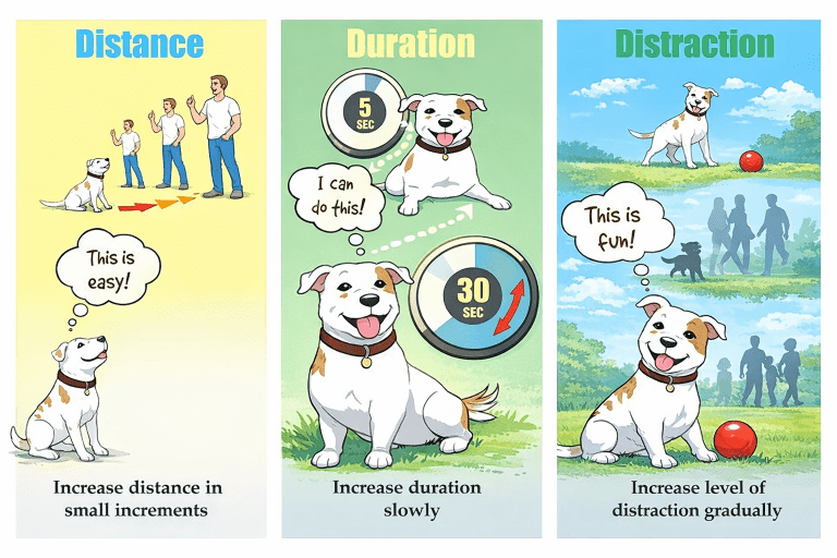 The 3 Ds of Dog Training