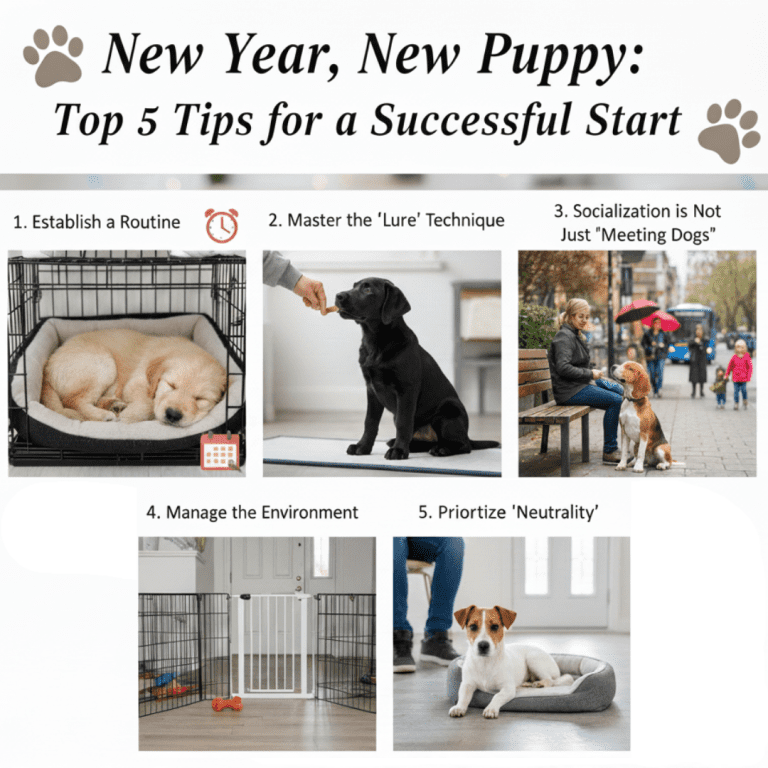 New Year, New Puppy: Top 5 Tips for a Successful Start