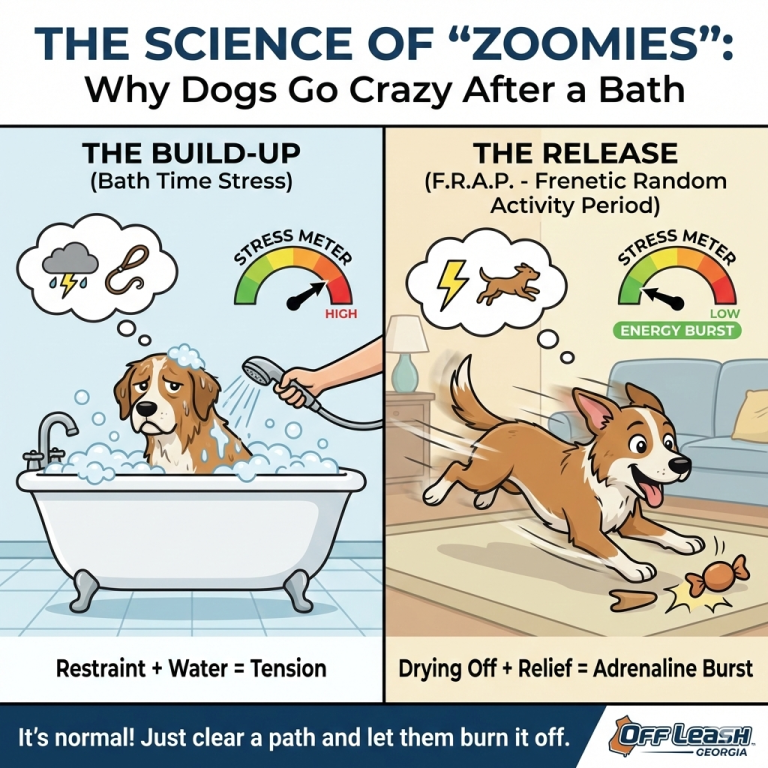 Why Your Dog Goes “Crazy” After a Bath (The Zoomies)