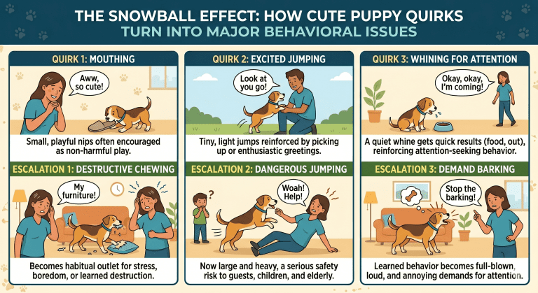 The Snowball Effect: How Cute Puppy Quirks Turn Into Major Behavioral Issues